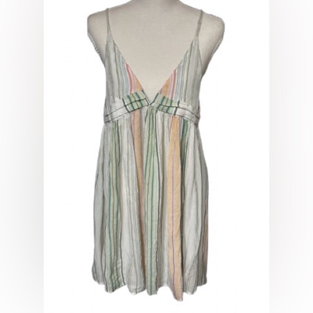 O’Neill Saltwater Solids Small Striped Beach Dress Boho Surf Summer Dress